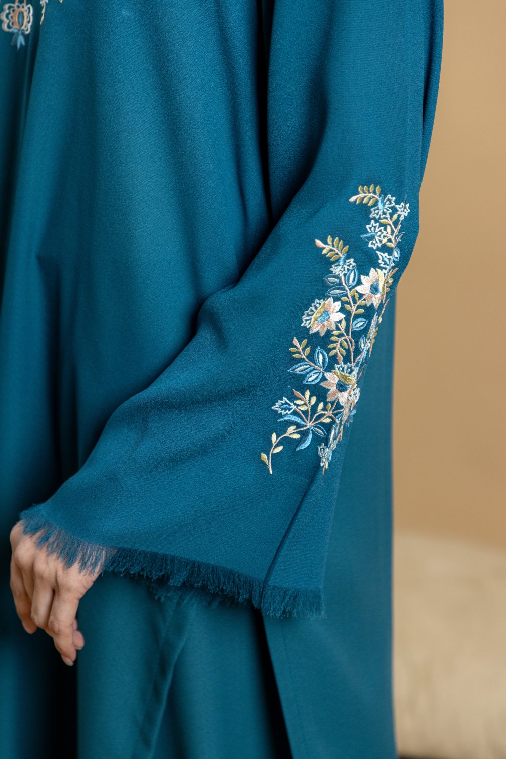 Khushboo &amp; Pankaj Teal Embroidered Kurta Set