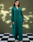 Khushboo & Pankaj Teal Tide Kurta Set