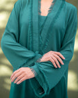 Khushboo & Pankaj Teal Tide Kurta Set