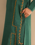 Khushboo & Pankaj Forest Threadwork Kurta Set
