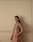 Khushboo & Pankaj Sandstone Kurta with Botanical Accents