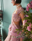 Lilac Lehenga With Seven Vows Elements