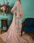 Dark Green With French Floral Motifs