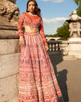 Full sleeve- Red Lehenga Set