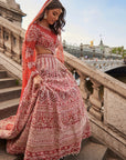 Full sleeve- Red Lehenga Set
