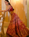 Bahaara Pink Punch lehenga set