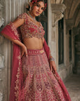 Dusk in Blossam Lehenga set
