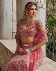 Dusk in Blossam Lehenga set
