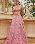 Flamingo Flounce Lehenga Set
