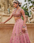 Flamingo Flounce Lehenga Set