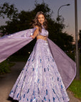 Purple Lehenga Set