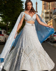 Ice Blue lehenga set