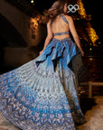 Blue Ombre Lehenga Set