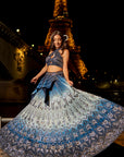 Blue Ombre Lehenga Set