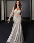 Grey Fishcut Gown