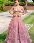 Victoria rose Pink Lehenga set