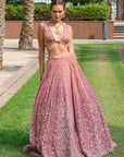 Victoria rose Pink Lehenga set