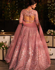 Rose Royal Lehenga Set. 3 (Lehenga + Blouse + Dupatta)