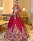 Rubeus Red lehenga set