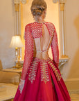 Rubeus Red lehenga set