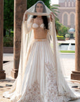 Pearl-fection White Trail Lehenga set