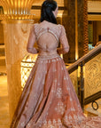 Hazel brew Brown lehenga Set