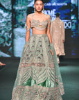 Lotus Teal Lehenga Set