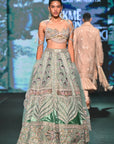 Lotus Teal Lehenga Set