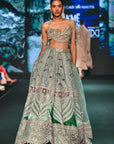 Lotus Teal Lehenga Set