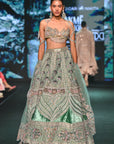 Lotus Teal Lehenga Set
