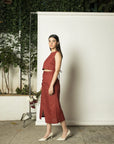 DRAPED WRAP-AROUND SKIRT