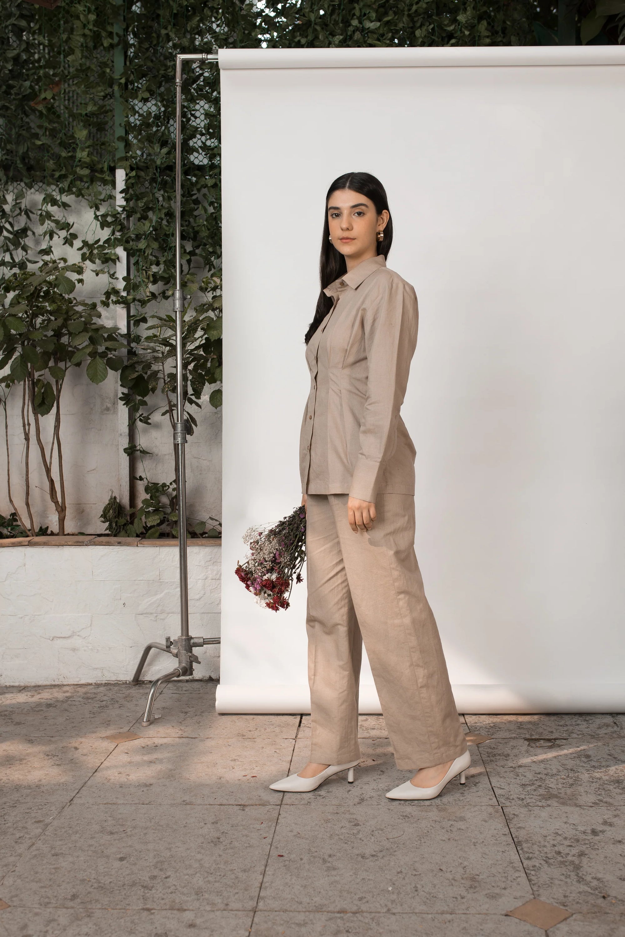 TAILORED PLEATED PANTS