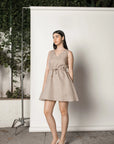 DRAWSTRING WAIST SUNDRESS