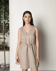DRAWSTRING WAIST SUNDRESS