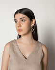 DRAWSTRING WAIST SUNDRESS
