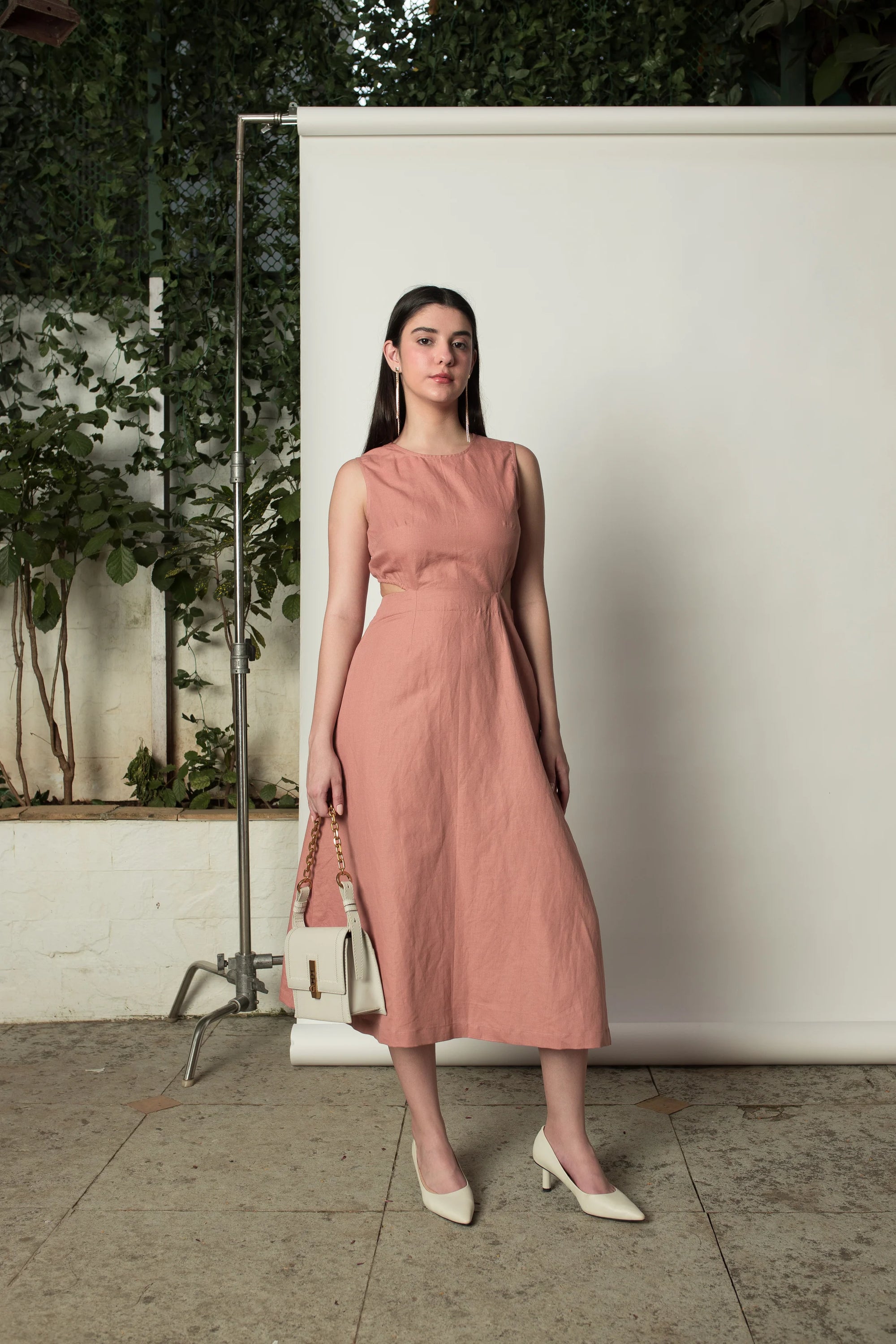 SLEEVELESS CUT-OUT DRESS