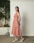 SLEEVELESS CUT-OUT DRESS