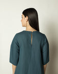 PLEATED A-LINE MAXI
