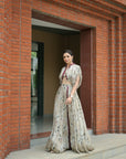 Jasmine Kalidar Skirt With Draped Jacket And Blouse