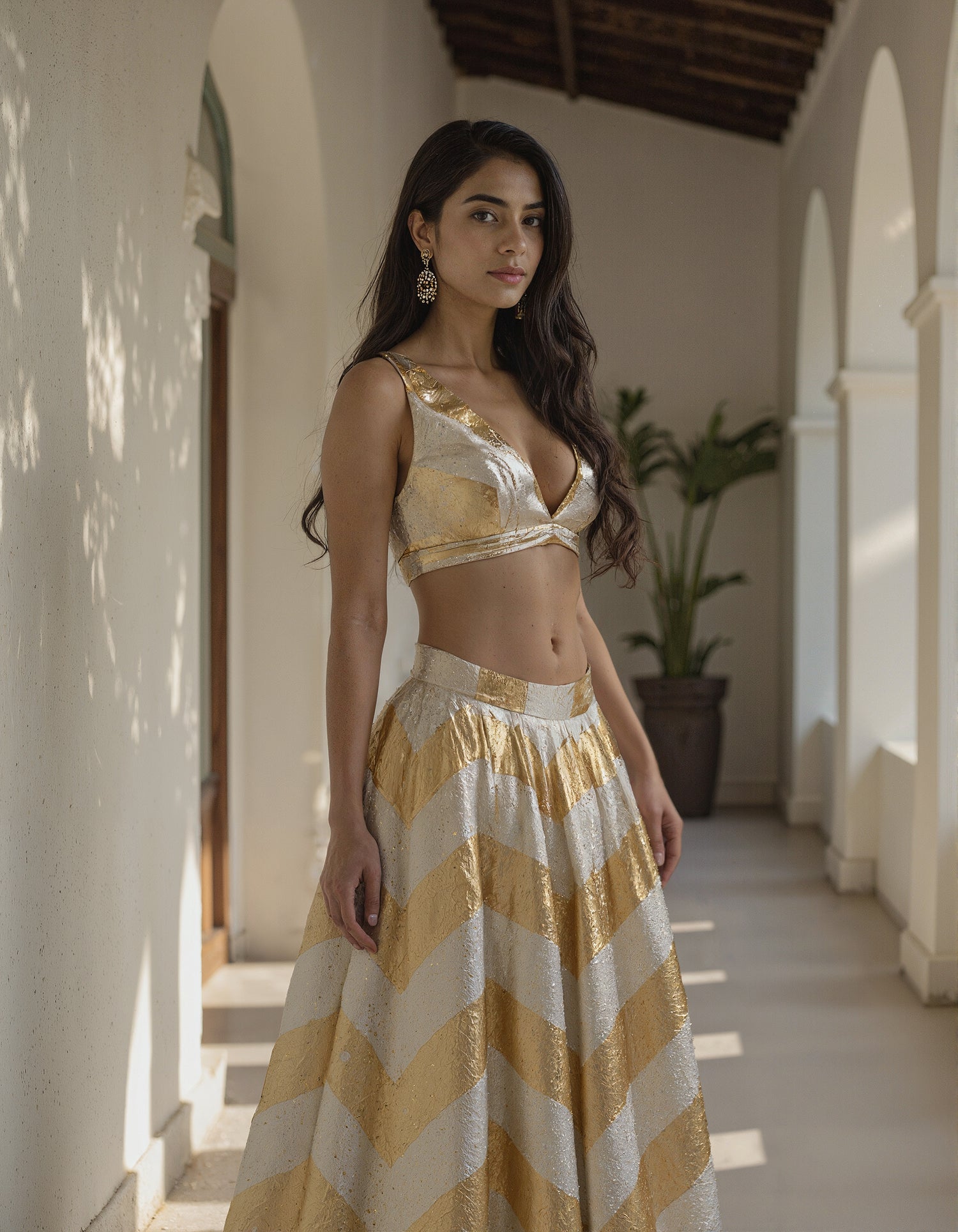 Senna Gota Lehenga Set