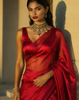 Ruby Blaze Saree