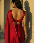 Ruby Blaze Saree