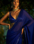 Moonlit Desire Saree