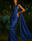 Sapphire corset saree Set