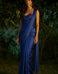 Sapphire corset saree Set