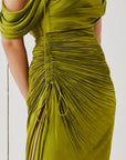 Olive Ruched Dress