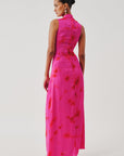 Kiara Draped Dress in Pink