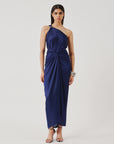 Deep Water Drape Sarong Dress