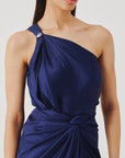 Deep Water Drape Sarong Dress