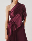 Pisa Top in Burgundy